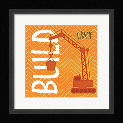 Framed Crane Build Print