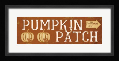 Framed Pumpkin Patch Print