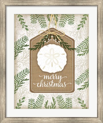 Framed Coastal Christmas Merry Print