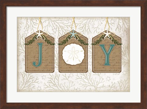 Framed Coastal Christmas Joy II Print