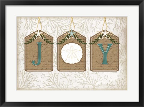 Framed Coastal Christmas Joy II Print
