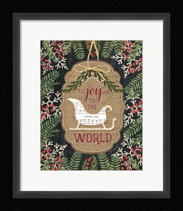 Framed Joy to the World Print
