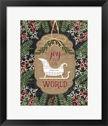 Framed Joy to the World Print
