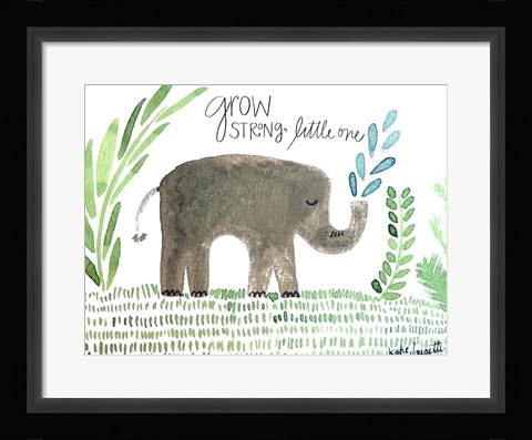 Framed Grow Strong Print
