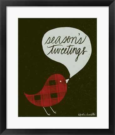 Framed Seasons Tweetings Print