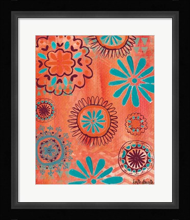 Framed Bohemian Flowers Print