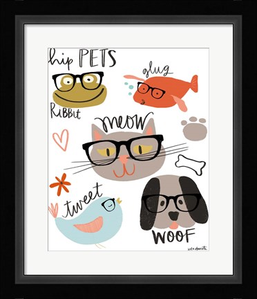 Framed Hip Pets Print