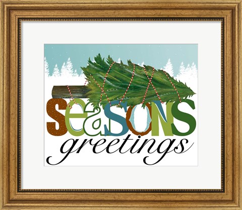 Framed Seasons Greetings Print