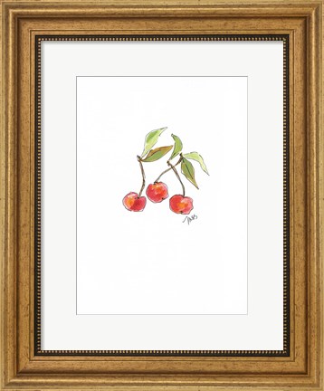 Framed Cherries Print