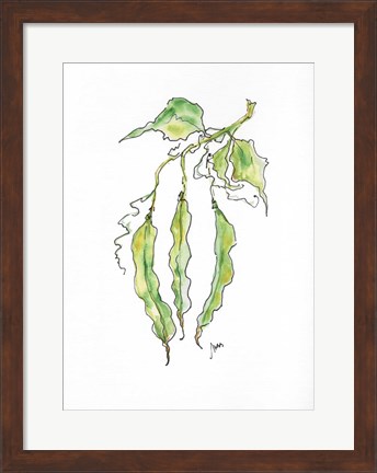Framed Peas Print