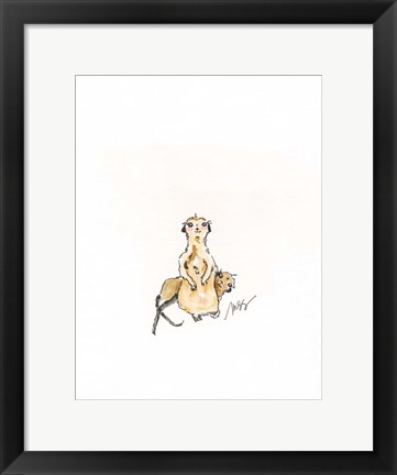 Framed Meerkats Print