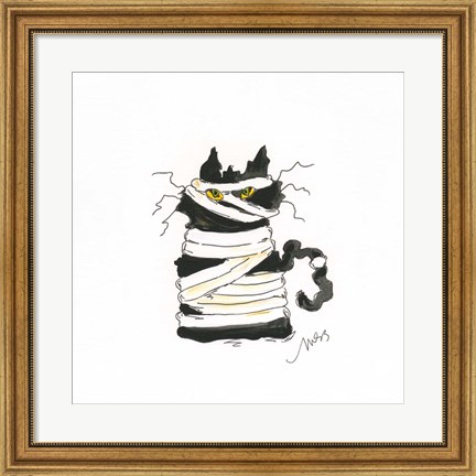 Framed Mummy Cat Print
