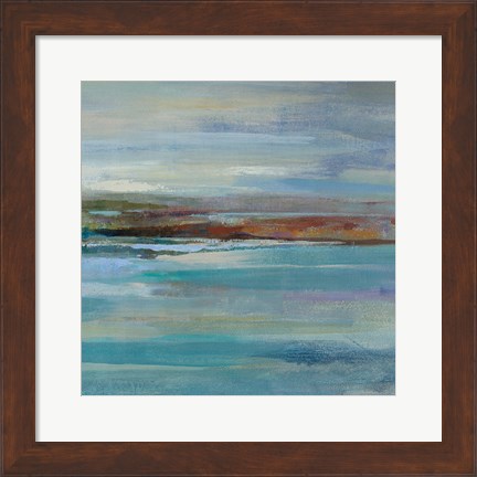 Framed Northern Shore Square II Print