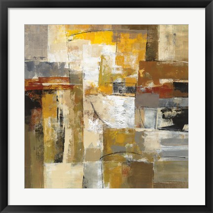 Framed Walking Down the Street Print