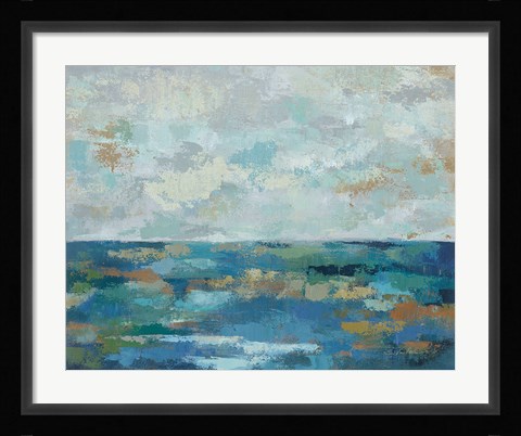 Framed Seascape Sketches I Crop Print