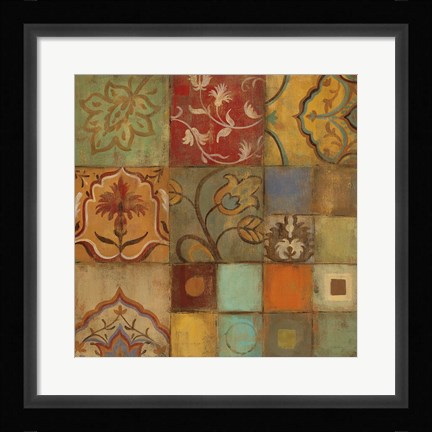 Framed Topkapi Tiles Crop Print