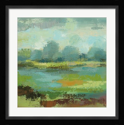 Framed Windsor Blue Field II Print