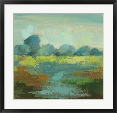 Framed Windsor Blue Field III Print