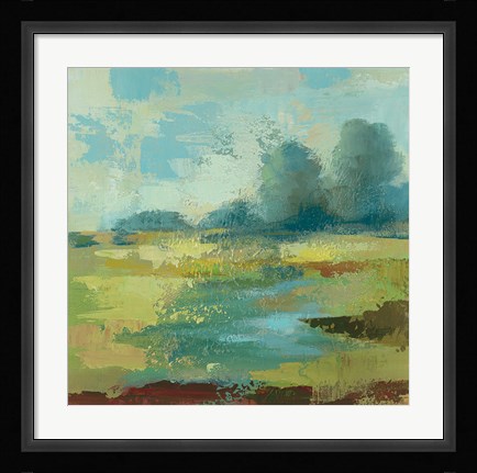 Framed Windsor Blue Field IV Print