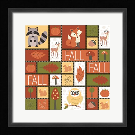 Framed Fall Collage Print