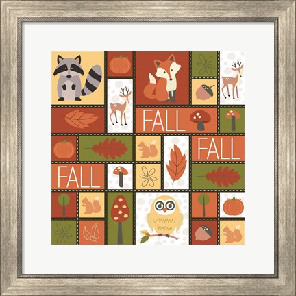 Framed Fall Collage Print