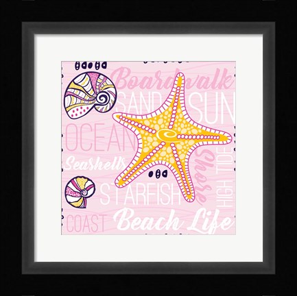 Framed Boardwalk Typography Print