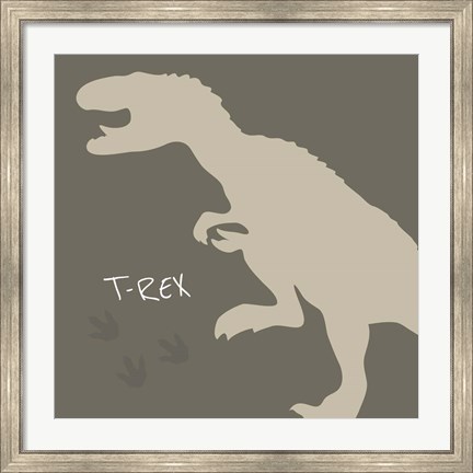 Framed T-Rex Print