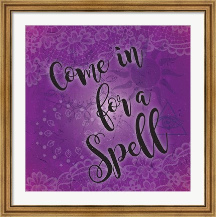 Framed Come in for a Spell Print