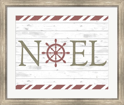 Framed Coastal Noel Christmas Print