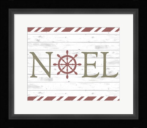 Framed Coastal Noel Christmas Print