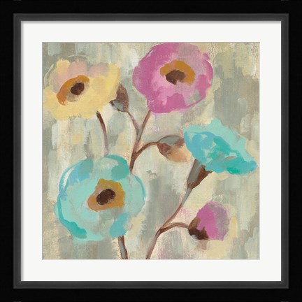 Framed Fog and Flowers II Print