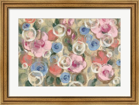 Framed Parisian Floral I Pastel Print