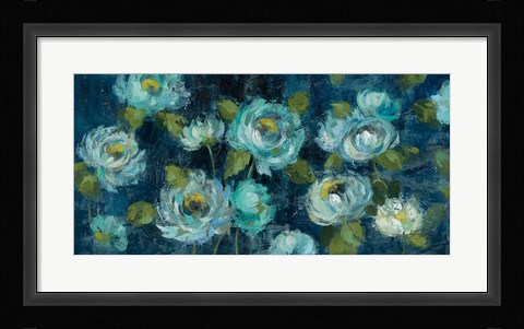 Framed Indigo Mums Print