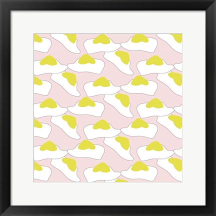 Framed Egg Pattern Print