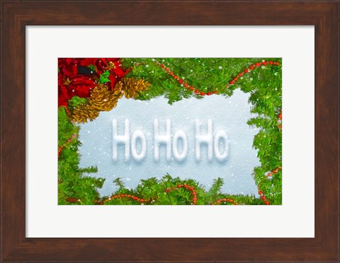 Framed Ho Ho Ho Print