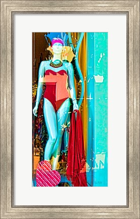 Framed Lady on Display I Print