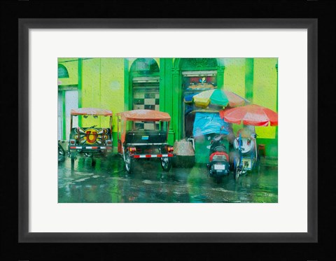 Framed Rainy Day Iquitos Peru Print