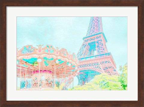Framed Cotton Candy Carousel Print