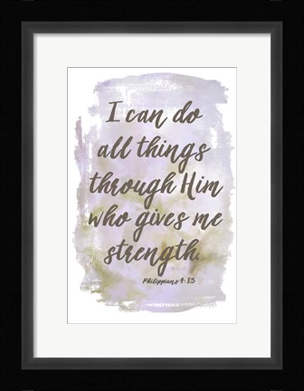 Framed I Can Do All Things Print
