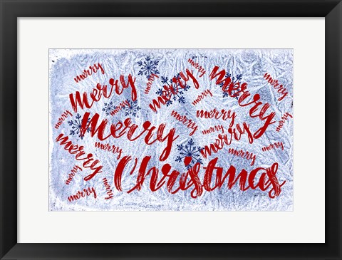 Framed Merry Merry Christmas Print