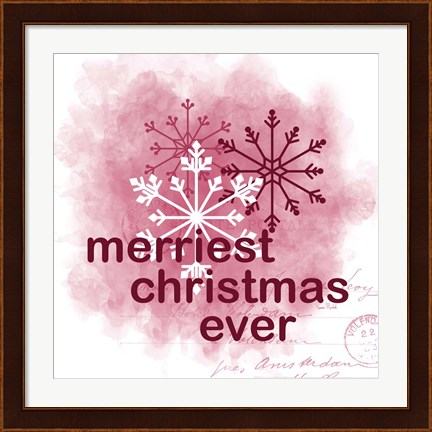 Framed Merriest Christmas Ever Print