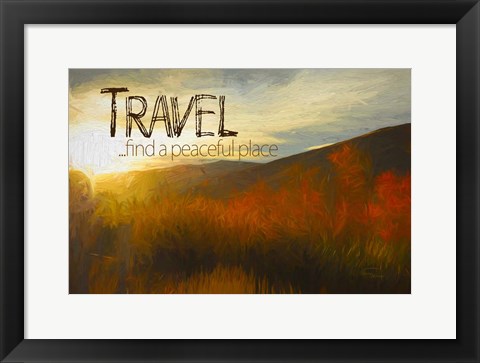 Framed Travel, A Peaceful Place Print