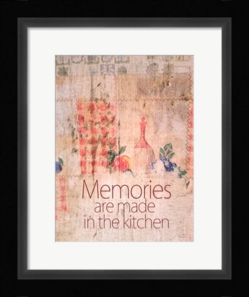Framed Kitchen Memories Print