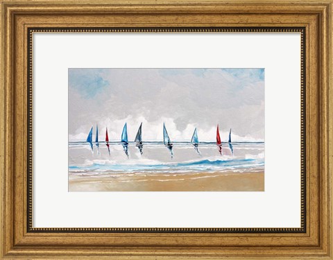 Framed Boats II Print