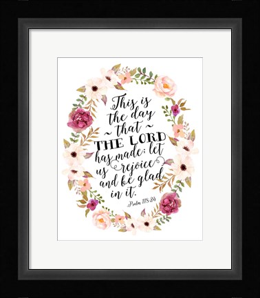 Framed Psalm 118 Print