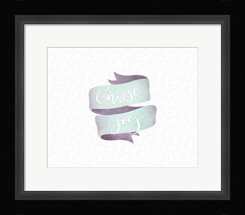 Framed Choose Joy Banner Print