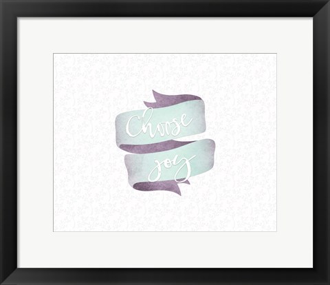 Framed Choose Joy Banner Print