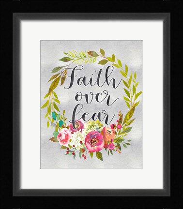 Framed Faith Over Fear Print