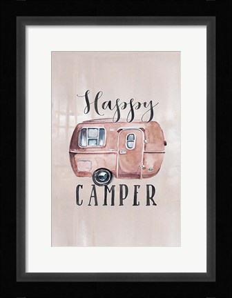 Framed Happy Camper Print