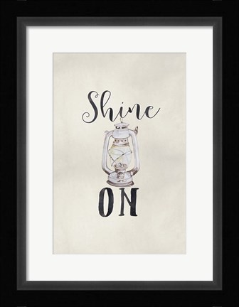 Framed Shine On Print